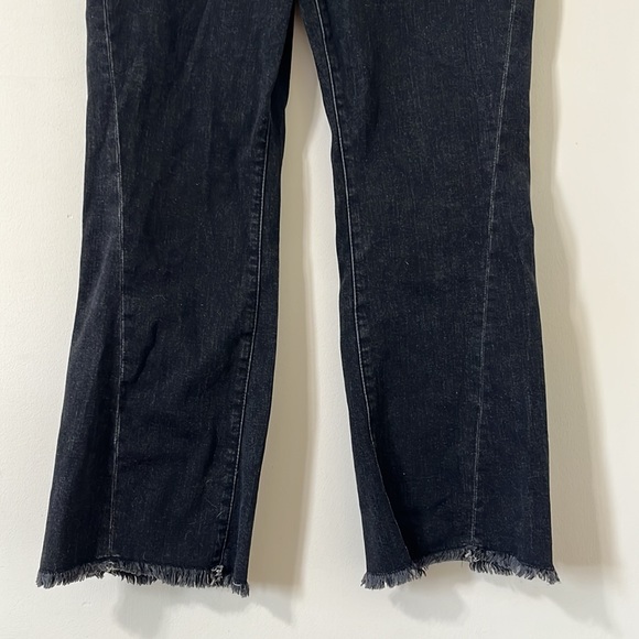 Anthropologie Pilcro and the Letterpress High-Rise Flare Black Denim Jeans 30 - Picture 4 of 11